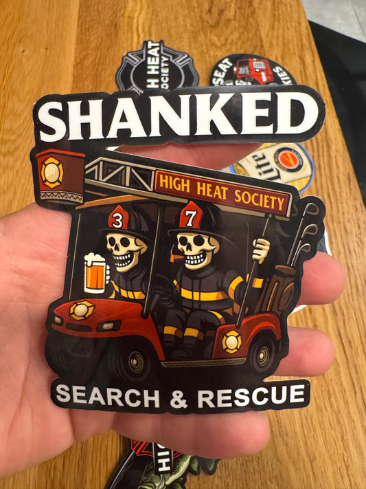4" Shanked Search & Rescue Sticker