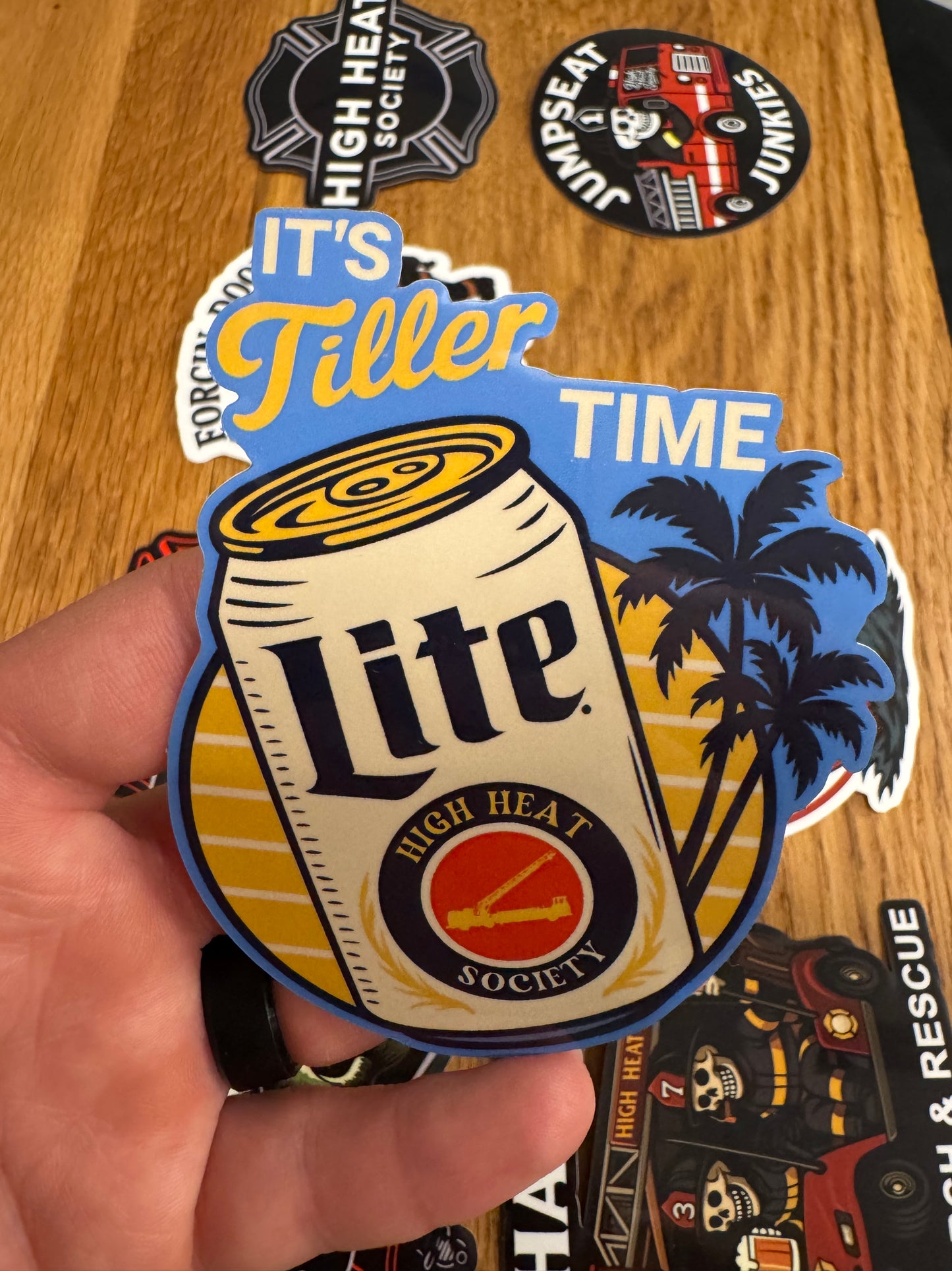 4" Tiller Time Sticker