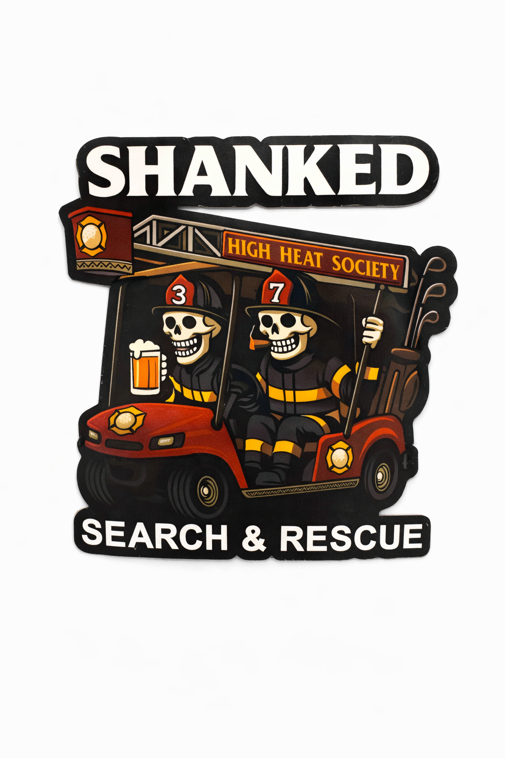 4" Shanked Search & Rescue Sticker