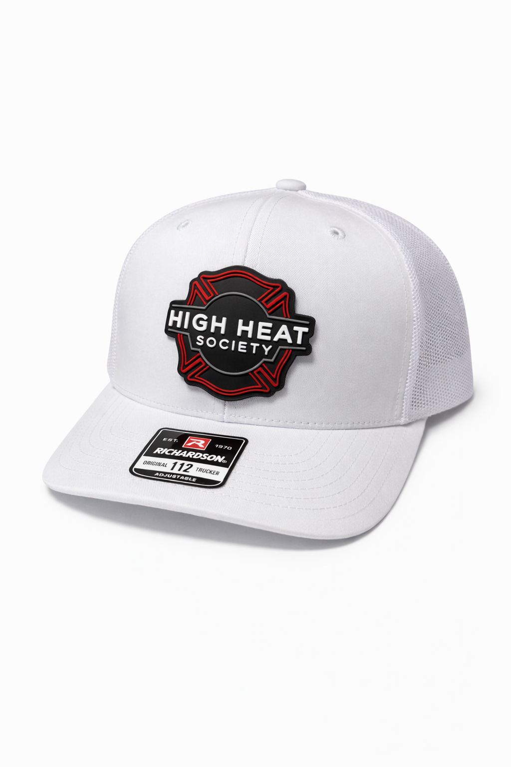 Richardson 112 Trucker Hat with Custom PVC Rubber Patch