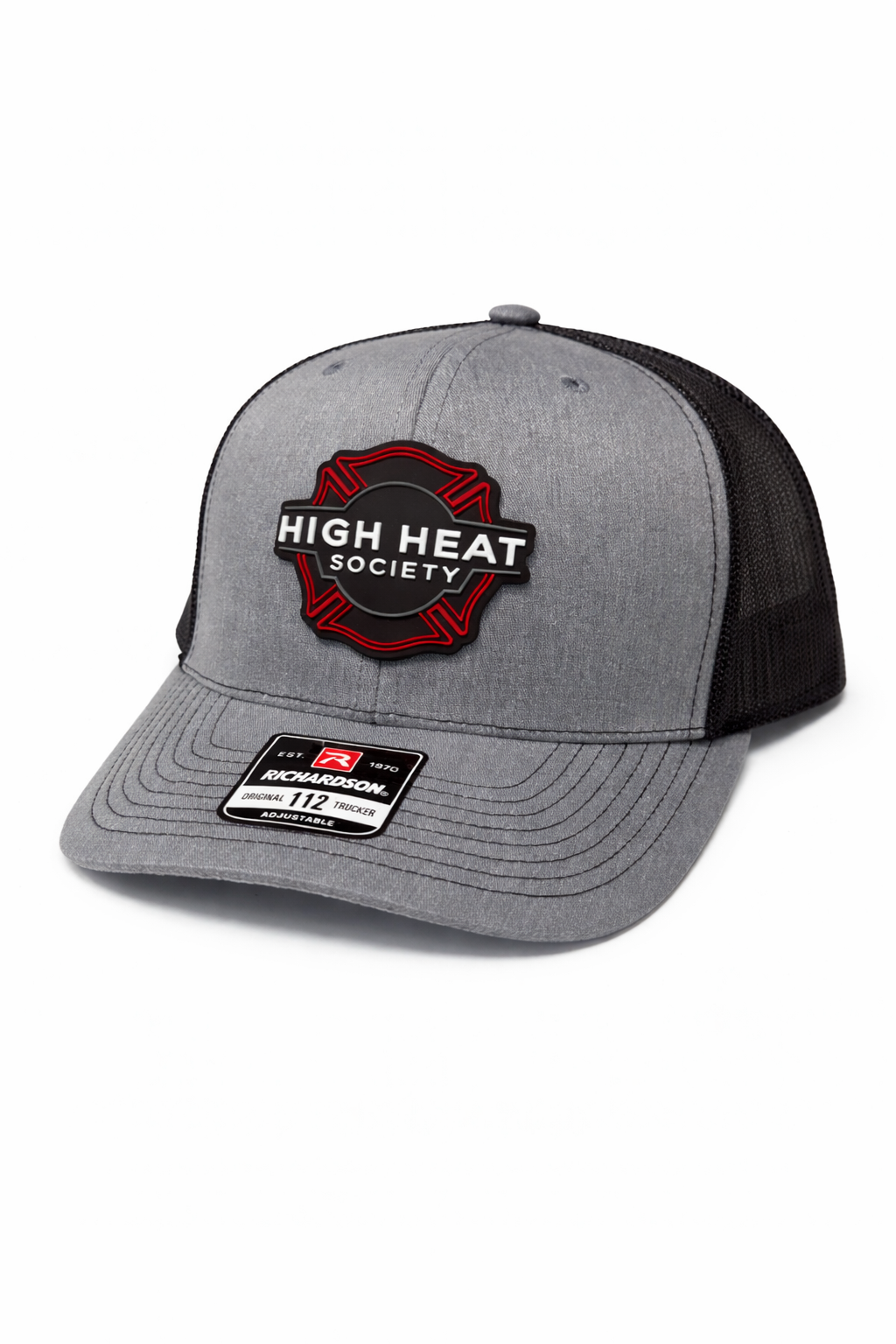 Richardson 112 Trucker Hat with Custom PVC Rubber Patch