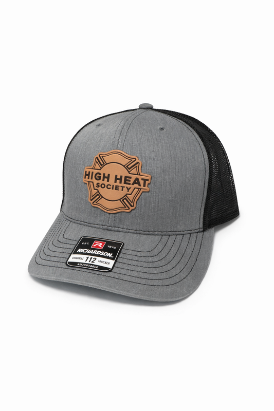 Richardson 112 Trucker Hat with Custom Leather Patch