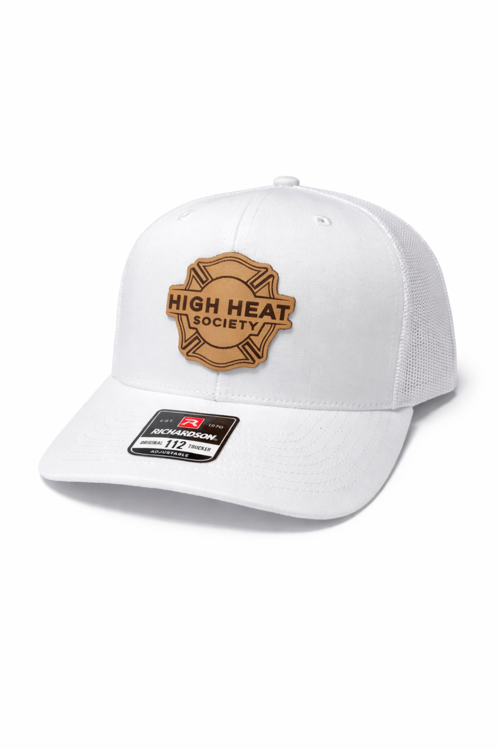 Richardson 112 Trucker Hat with Custom Leather Patch