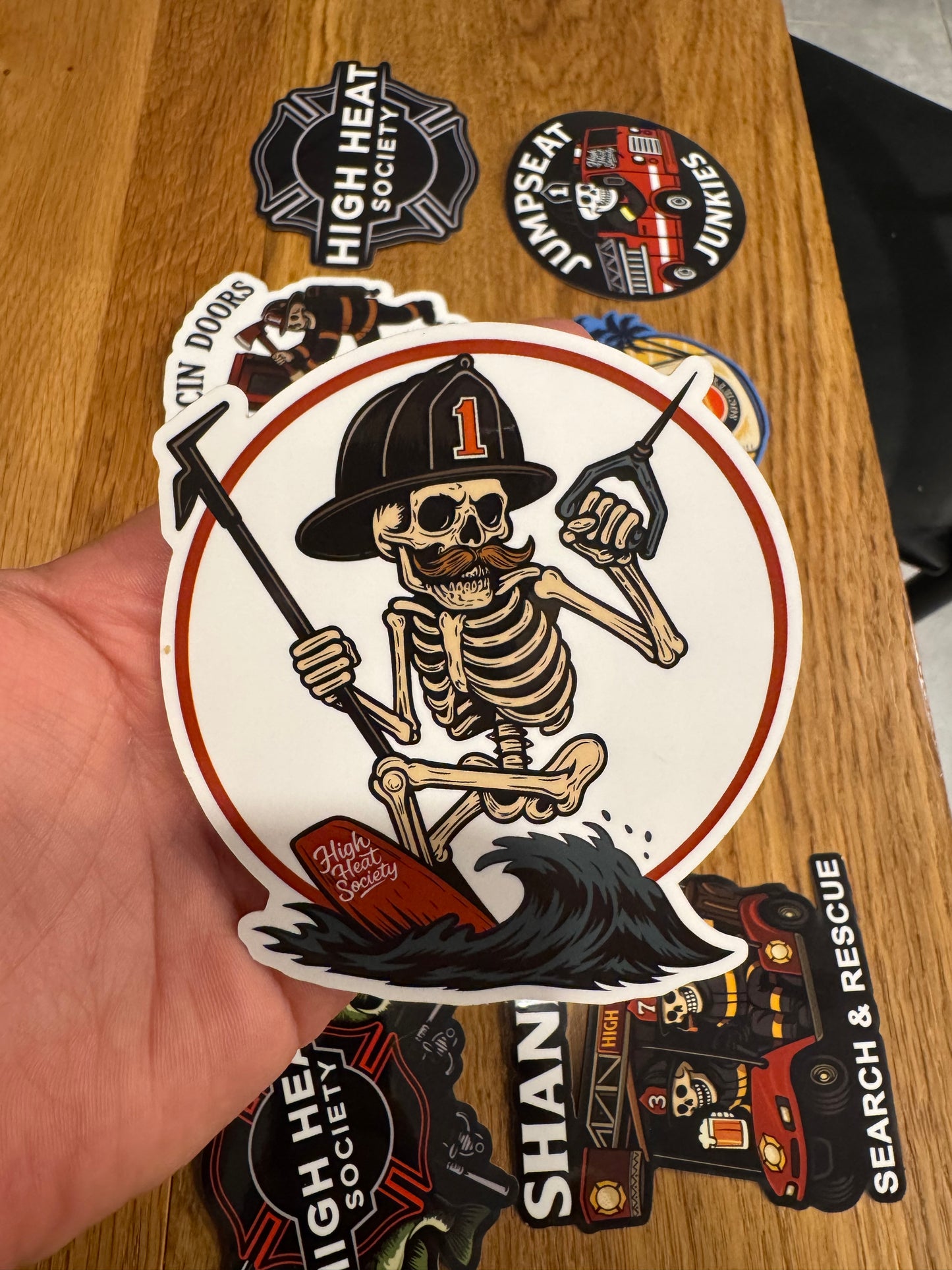 4" Wakeboarding Truckie Sticker